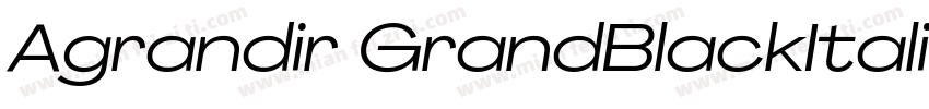 Agrandir GrandBlackItalic字体转换